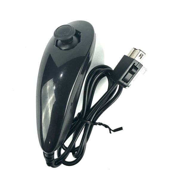 Nintendo Wii - Black Nunchuck Controller Official Genuine OEM - Picture 1 of 5